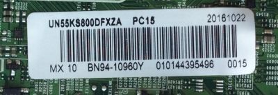 MAIN PARA TV SAMSUNG / NUMERO DE PARTE BN94-10960Y / BN41-02504A / BN97-10623W / BN9410960Y / PANEL CY-QK055FLAV3H / MODELO UN55KS800 / UN55KS800DFXZA AA02 - Imagen 2