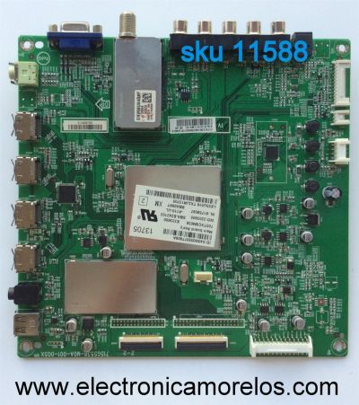 MAIN / HITACHI CBPFTXCCB01K076 / TXCCB01K076 / 715G5538-M0A-001-005X / 756TXCCB01K076 / TXCCB01K0760000 / PANEL T550HVN01.1 / MODELO LE55U516