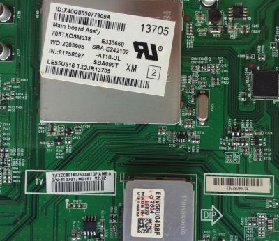 MAIN / HITACHI CBPFTXCCB01K076 / TXCCB01K076 / 715G5538-M0A-001-005X / 756TXCCB01K076 / TXCCB01K0760000 / PANEL T550HVN01.1 / MODELO LE55U516 - Imagen 2