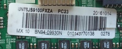 MAIN / SAMSUNG BN94-09930N / BN41-02328C / BN97-10240F / PANEL CY-XJ078FLLV1H / MODELO UN78JS9100FXZA TS01 - Imagen 2