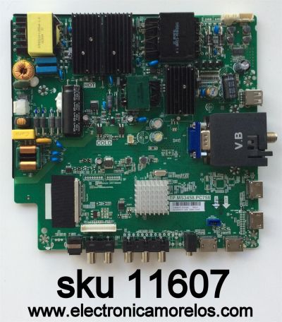 MAIN / FUENTE / (COMBO) / SCEPTRE A16089751 / TP.MS3458.PC758 / MODELO U55 SEIV58CD / PANEL LSC550FW19	