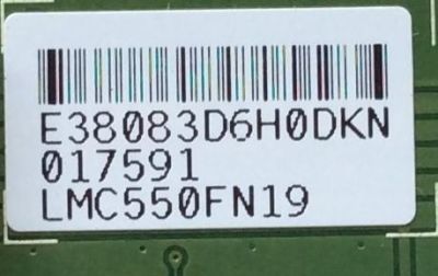 T-CON / SCEPTRE LJ92-38083D / 38083D / 16Y_BGU11BPCMTA4V0.1 / MODELO U55 SEIV58CD /  PTV55174KILED / CME55N99 PANEL'S LSC550FW19 / LSC550FN18	 - Imagen 2