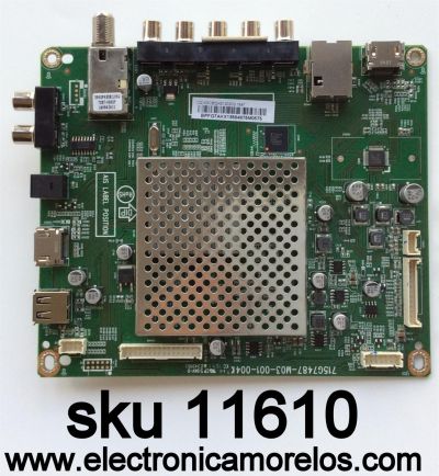 MAIN / VIZIO XGCB02K012 / XGCB02K012020Q 1647 / 715G7487-M03-001-004K / MODELO D32X-D1 LTT7UKBS / PANEL TPT315B5-EUJFFE REV:S1V	