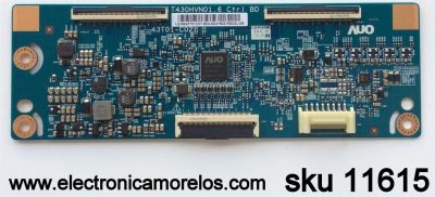 T-CON /SAMSUNG 55.43T01.C07 / 5543T01C07 / T430HVN01.6 CTRL BD / 43T01-C02 / MODELO UN43J5200AFXZA DD02 / PANEL CY-JJ043BGAB1V	