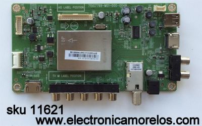 MAIN / VIZIO XGCB01K015 / XGCB01K015010X 1635 / 715G7769-M01-000-004N / MODELO D32HNX-E1 LTTUVMCS / PANEL TPT315B5-WX226.K REV:S4944M	