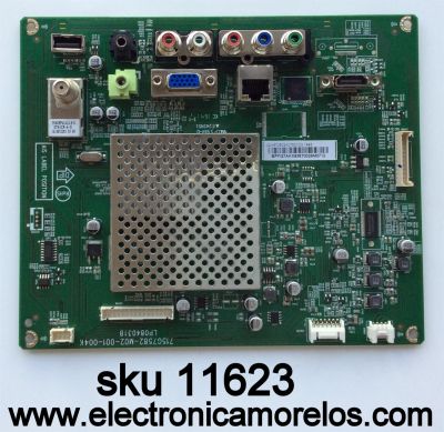 MAIN PARA TV VIZIO / NUMERO DE PARTE XFCB02K075 / XFCB02K075010Q / 715G7582-M02-001-004K / 715G7582-M02-001-004Y / PANEL TPM236WFI-HJJP02.N REV:BC4A.A / DISPLAY M236HJJ-P02 REV.C4 / MODELO D24-D1 LTT6UNCS