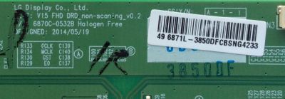 T-CON / LG 6871L-3850D / 6870C-0532B / 3850D / PANEL NC490EUN-AACR2 / MODELO 49LF6300-UA / 49LX341C-UA / 49LX540S-UA / 49LF5100-UA / 49LF5400-UB / 49LF5400-UE / 49LX570H-UA / HAIER 49E4500RA / 49LK5700PUA.BUSWLOR - Imagen 2