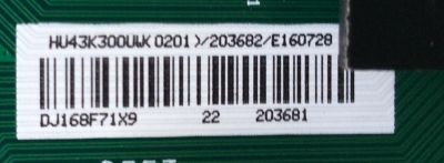 MAIN / HISENSE 203682/E160728 / 203682 / 203681 / RSAG7.820.6591/ROH / MODELO 43CU6100 / PANEL HD426K3U21\S1\GM\ROH	 - Imagen 2