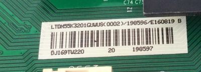 MAIN / HISENSE 198596 / 198597 / RSAG7.820.6591/ROH / MODELO 55H7C / PANEL HD550DU-B51(010)	 - Imagen 2