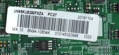 MAIN PARA TV SAMSUNG / NUMERO DE PARTE BN94-10834K / BN41-02528A / BN97-10648A / BN9410834K / PANEL CY-GK065HGLV2H / MODELO UN65KU6290 / UN65KU6290FXZA FA01 - Imagen 2