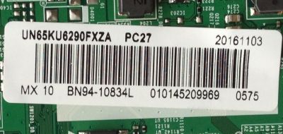 MAIN PARA TV SAMSUNG / NUMERO DE PARTE BN94-10834L / BN41-02528A / BN97-11248A / BN9410834L / PANEL CY-GK065HGNV2H / DISPLAY V650DJ5-QS2 / MODELO UN65KU6290 / UN65KU6290FXZA DA02 - Imagen 2