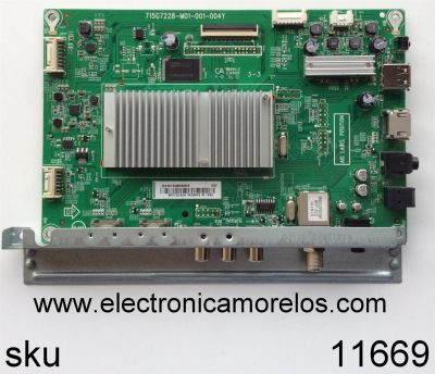 MAIN / SHARP 756TXGCC0QK0030 / XGCC0QK003 / 715G7228-M01-001-004Y / 715G7228-M01-002-004Y / XGCC0QK003020X / (X)XGCC0QK003030X / PANEL TPT430H3-HVN01.U REV:S271F / MODELO LC-43LB481U