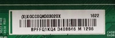 MAIN / SHARP 756TXGCC0QK0030 / XGCC0QK003 / 715G7228-M01-001-004Y / 715G7228-M01-002-004Y / XGCC0QK003020X / (X)XGCC0QK003030X / PANEL TPT430H3-HVN01.U REV:S271F / MODELO LC-43LB481U - Imagen 2