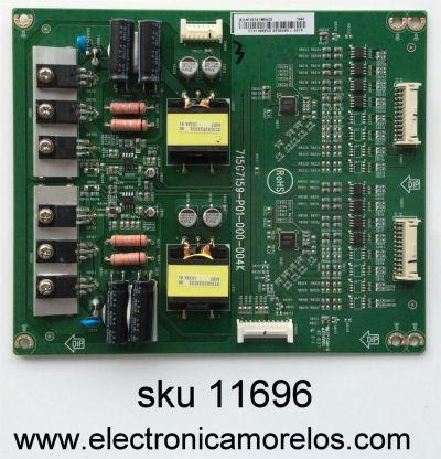 LED DRIVER / VIZIO LNTVET41WXXC3 / 715G7159-P01-000-004K /  / (X)LNTVET41WXXC3 / MODELO M75-C1 LTCASMBR / PANEL T750QVF01.0	