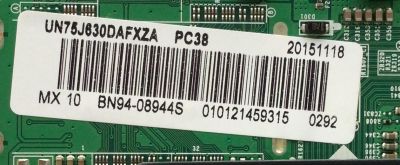 MAIN PARA TV SAMSUNG / NUMERO DE PARTE BN94-08944S / BN41-02353B / BN97-09756A / BN9408944S / PANEL CY-GH075CSLV4H / MODELO UN75J630 / UN75J630DAFXZA UH02 - Imagen 2