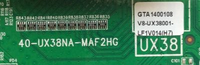 MAIN / TCL 08-SS55DFN-0C405AA / V8-UX38001-LF1V014 / 08-UX38001-MA300AA / 08-UX38001-MA200AA / MODELO 55FS4610RTAAA / PANEL LVF550WD2L	 - Imagen 3