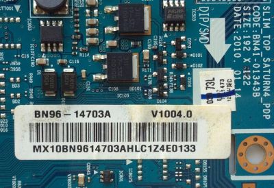 MAIN / SAMSUNG BN96-14703A / BN41-01343B / BN97-03973L / MODELO PN42C430A1DXZA / PANEL S42AX-YB09 / S42AX-YD13	 - Imagen 2