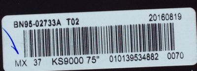 T-CON / SAMSUNG BN95-02733A / BN41-02493A / BN97-10899A / MODELO UN75KS900DFXZA DA02 /PANEL CY-QK075FLLV2H	 - Imagen 2