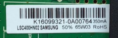 MAIN / FUENTE / COMBO K16099321 / TP.MS3393.PB751 / PANEL LSC400HN02	 - Imagen 2