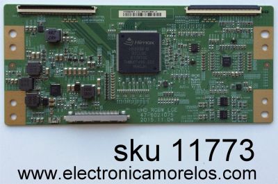 T-CON / LG HV550QUBB25 / 47-6021075 / MODELO 55UH615A-UC.BUSFLJR / PANEL HC550EGN-ABES3-212Y	