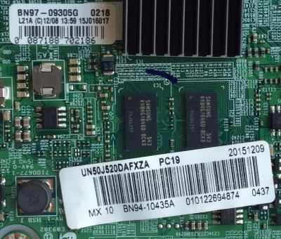 MAIN / SAMSUNG BN94-10435A / BN41-02307B / BN97-09305G / MODELO UN50J520DAFXZA DD02 / PANEL CY-JJ050BGAV1V	 - Imagen 2