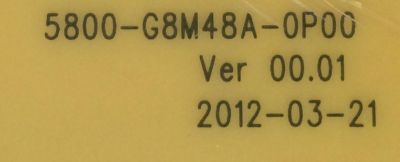 TARJETA A/V / HITACHI 5800-G8M48A-0P00 / 5800-G8M48A-0P00 VER 00.01 / MODELO LE50SMART02	 - Imagen 2