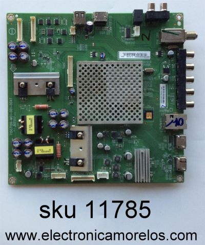 MAIN / VIZIO GXFCB02K009 / 715G7126-M01-001-004T / MODELO E50-C1 LTCWSKBR / PANEL TPT500J1-HVN07.U REV:S600E	