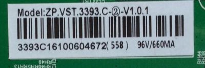 MAIN / FUENTE / RCA 3393C1610 / ZP.VST.3393.C / MODELO RLDED5078A-E / PANEL V500HJ1-PE8 REV.C7	 - Imagen 2