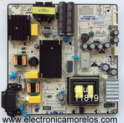 FUENTE DE PODER / HITACHI 81-PWE055-H4C22 / SHG5504C / SHG5504C-101H / DLBB419 / SHG5504C22-101HBS / CQC12001080504 / PANEL LVU550CSDXEZV1 / MODELO 55R7