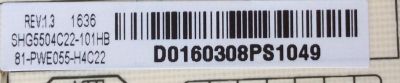FUENTE DE PODER / HITACHI 81-PWE055-H4C22 / SHG5504C / SHG5504C-101H / DLBB419 / SHG5504C22-101HBS / CQC12001080504 / PANEL LVU550CSDXEZV1 / MODELO 55R7 - Imagen 2