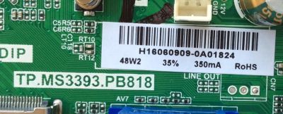 MAIN / FUENTE / ELEMENT 34016251 / TP.MS3393.PB818 / H16060909 / MODELO ELEFW328 / PANEL HV320WHB-N90	 - Imagen 2