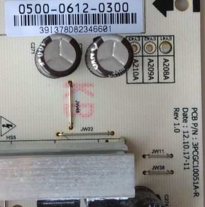 FUENTE DE PODER / VIZIO 0500-0612-0300 / PLDF-A208A / 050006120300 / 3PCGC10051A-R / EAY41A208A / SUSTITUTAS 0500-0614-0270 / 0500-0605-0270 / PANEL LC420DUG (JF)(R1) / MODELOS E420-A0 / E420-A0 LAQKNRGP / E420-A0 LATKNRGP / E420I-A0 LAQKNRFP / E470I-A0 - Imagen 3