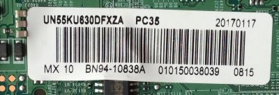 MAIN / SAMSUNG BN94-10838A / BN41-02528A / BN97-10648A / PANEL CY-GK055HGLV1H / MODELO UN55KU630DFXZA FA01	 - Imagen 2