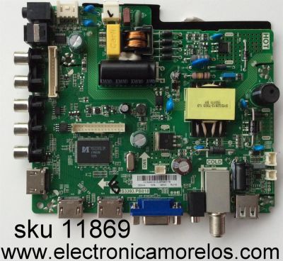 MAIN FUENTE / ELEMENT 34014386 / H15081513 / TP.MS3393.PB818 / PANEL LK315T3HC1K / MODELO ELEFW328B LE-32GCL-B(CL)	