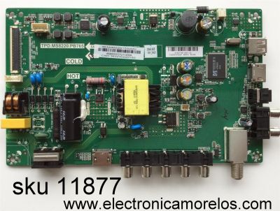 MAIN FUENTE (COMBO) PARA TV VIZIO 3632-3022-0150 / 363230220150(0A) / 66MDD2G7U11200A / TPD.MS8220.PB765 / A16077497 / MODELO D32HN-E0 LAUAVMBS / PANEL T320XVN02.F	