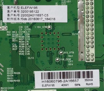 MAIN / FUENTE / ELEMENT H16060796 / TP.MS3393A.PA671 / MODELO ELEFW195 / PANEL BOEI185WX1	 - Imagen 2