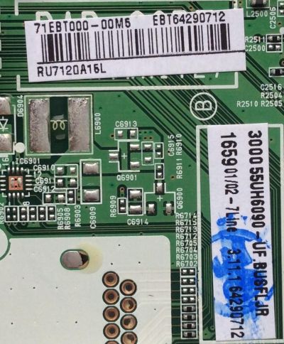 MAIN PARA TV LG / NUMERO DE PARTE EBT64290712 / EAX66882503 / EAX66882503(1.0) / 64290712 / PANEL HC550EGN-ABES3-212Y / MODELOS 55UJ6300-UA / 55UJ6300-UA.AUSYLOR / 55UH6090-UF / 55UH6090-UF.BUSFLJR - Imagen 2