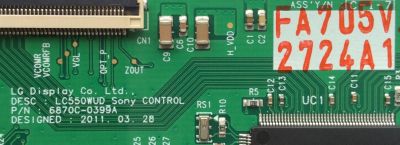 T-CON / SONY 6871L-2724A / 6870C-0399A / 2724A / MODELO KDL-55BX520 / PANEL LC550WUD(SC)(A3)	 - Imagen 2