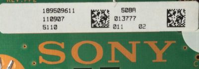 TARJETA FRC INTERFACE  / SONY 1-895-096-11 / 189509611 / 1P-1116J00-4011 / MODELO KDL-55BX520 / PANEL LC550WUD(SC)(A3)	 - Imagen 2