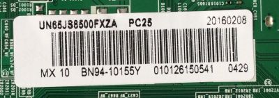 MAIN / SAMSUNG BN94-10155Y / BN41-02356C / BN97-10261A / MODELO UN65JS8500FXZA TH01 / PANEL CY-QJ065FLLV1H	 - Imagen 2