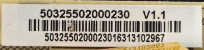 FUENTE DE PODER PARA TV SCEPTRE / NUMERO DE PARTE 50325502000230 V1.1 / 50325502000230  / ERP:401-2K201-D4201 / MODELO E55 A1AV93BA / PANEL T550QVN02.0	 - Imagen 2