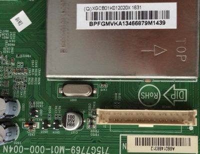 MAIN PARA TV VIZIO / NUMERO DE PARTE XGCB01K012 / 715G7769-M01-000-004N / 756TXGCB01K012 / 756TXGCB01K0120 / PANEL TPT315B5-WX226.K REV:S4944M / MODELO D32HN-E1 LTTUVMAS - Imagen 2