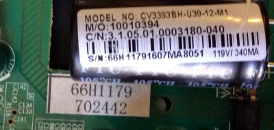 MAIN / FUENTE / (COMBO) / PROSCAN 66H1179 / CV3393BH-U39 / MODELO PLDED4017 / PANEL LSC400HN02-803	 - Imagen 2