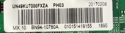MAIN PARA TV SAMSUNG / NUMERO DE PARTE BN94-10780A / BN41-02528A / BN97-10970A / BN9410780A / PANEL CY-KK049HGLV3H / MODELOS UN49KU7000 / UN49KU7000FXZC / UN49KU7000FXZA FA01 - Imagen 2