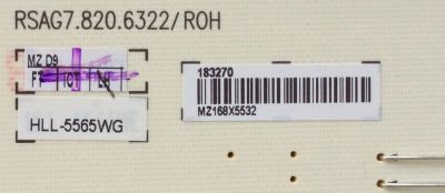 FUENTE DE PODER PARA TV HISENSE / NUMERO DE PARTE 183270 / RSAG7.820.6322/ROH / CQC13134095636 / HLL-5565WG / PANEL HE650HU-B01\S1.B2\GM\ROH / HD650HU-B01\S3\GM\ROH / DISPLAY V650DJ4-QS5 REV.M1 / MODELOS 65H7B / 65H7B2 / 65CU6200 - Imagen 2