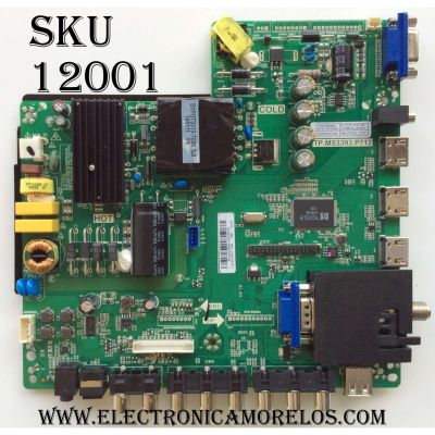 MAIN / FUENTE (COMBO) SCEPTRE B16032894 / TP.MS3393.P712 / MODELO X40 SBNV93CD / PANEL CN40HB772	