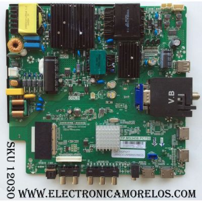 MAIN / FUENTE / (COMBO) / SCEPTRE A16100545 / TP.MS3458.PC758 / MODELO U55 SIIV58CD / PANEL LSC550FN17	