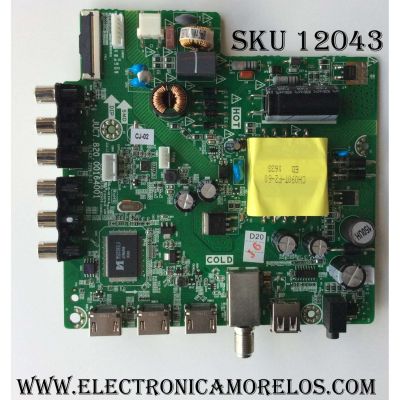 MAIN /  (COMBO)  HITACHI 999S6H / JUC7.820.00164001 / MODELO 40A3 / PANEL LSC400HN02-801	