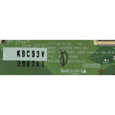 T-CON LG 3987A / 6871L-3987A / 6870C-0558A / PARTE SUSTITUTA 6871L-4057A / PANEL LC600EQF (FH)(M1) / MODELOS 60UF7300-UT AUSYLJR / 60UF7700-UJ BUSYLJR - Imagen 2