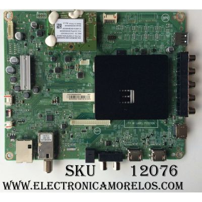 MAIN PARA TV VIZIO / NUMERO DE PARTE XGCB06K002 / 715G7740-M02-B00-005T / 756TXGCB06K002 / 756TXGCB06K0020 / PANEL TPT500J1-DUJSGE.G REV:S2F / MODELO E50-D1 LTM7UGBS